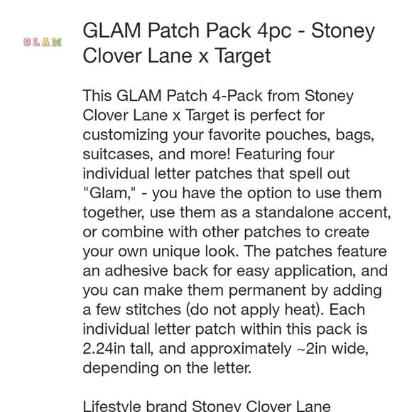 STONEY CLOVER LANE X TARGET COLLAB GLAM PATCHES NWT 4 PACK PC SET - Picture 4 of 10